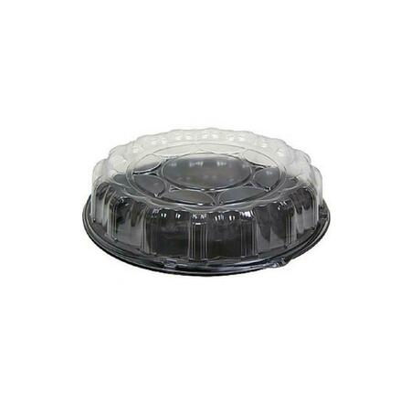 PACTIV 18 in. Smart Lock Caterware Clear Plastic Dome Lid for Food Tray, 50PK P9818  CPC